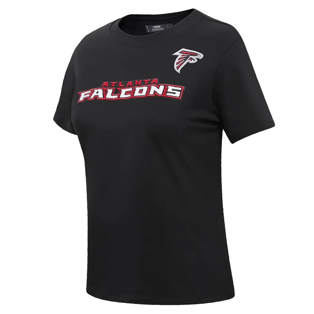 NFL ATLANTA FALCONS CLASSIC WOMEN'S SJ SLIM FIT TEE (BLACK)