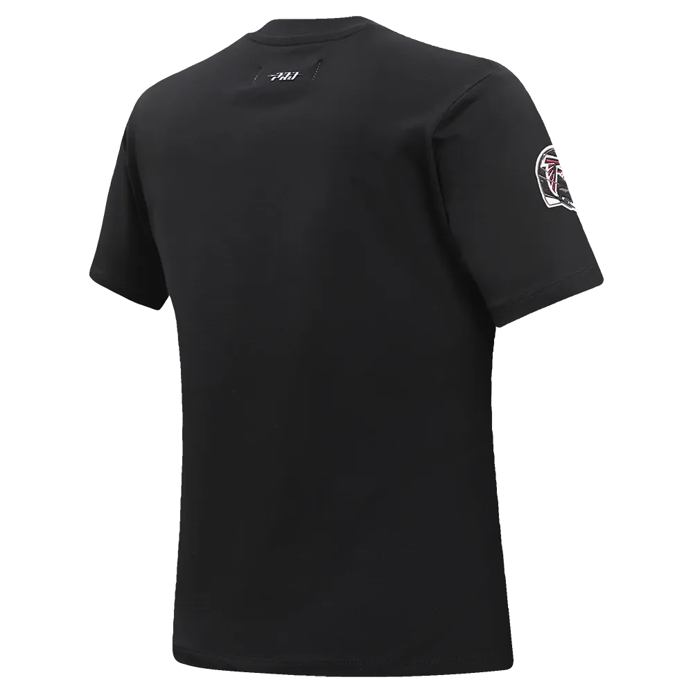 NFL ATLANTA FALCONS CLASSIC WOMEN'S SJ SLIM FIT TEE (BLACK)