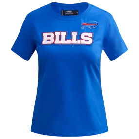 NFL BUFFALO BILLS CLASSIC WOMEN'S SJ SLIM FIT TEE (ROYAL BLUE)