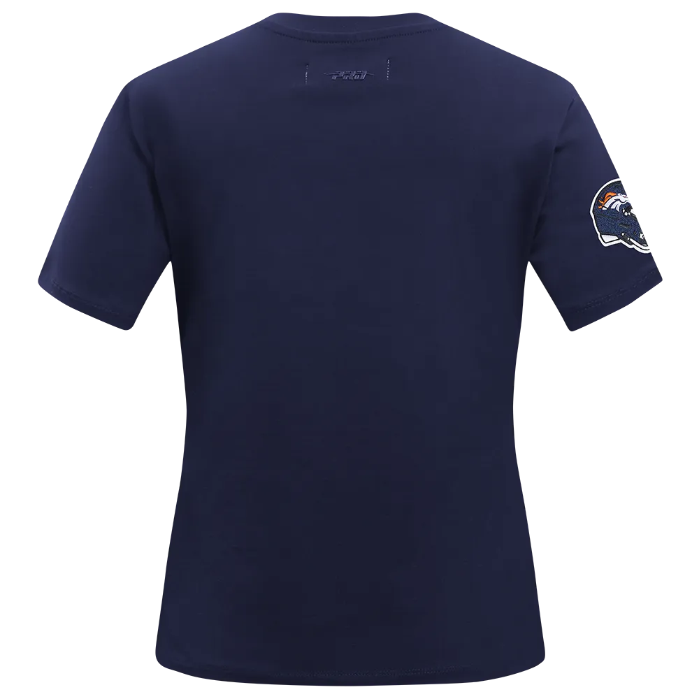 NFL DENVER BRONCOS CLASSIC WOMEN'S SJ SLIM FIT TEE (MIDNIGHT NAVY)