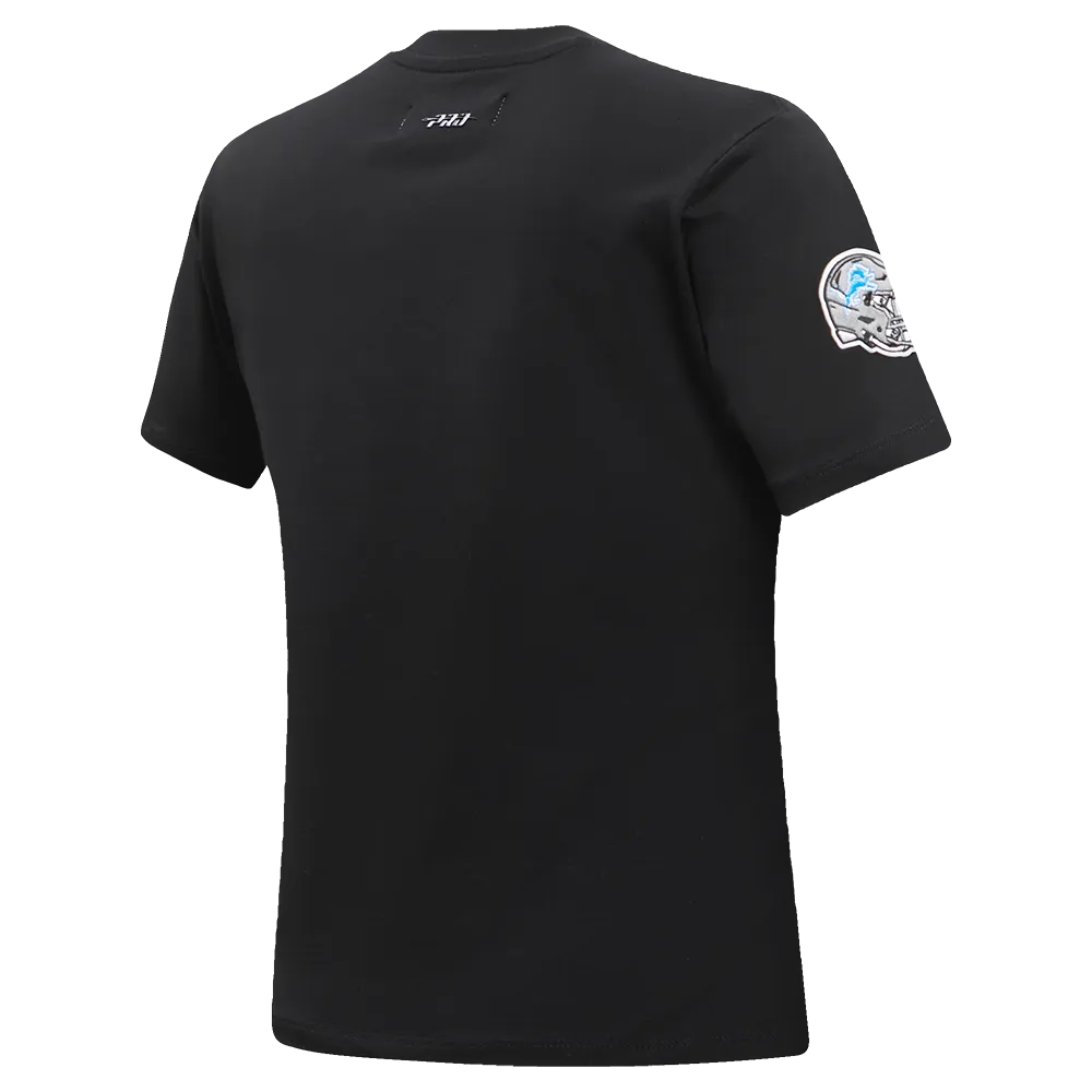 NFL DETROIT LIONS CLASSIC WOMEN'S SLIM FIT TEE (BLACK)