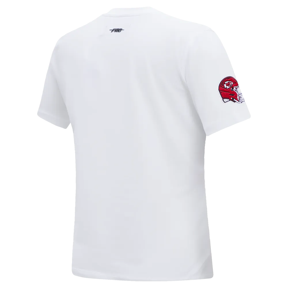 NFL KANSAS CITY CHIEFS CLASSIC WOMEN'S SJ SLIM FIT TEE (WHITE)