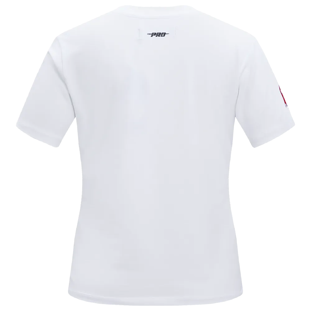 NFL KANSAS CITY CHIEFS CLASSIC WOMEN'S SJ SLIM FIT TEE (WHITE)