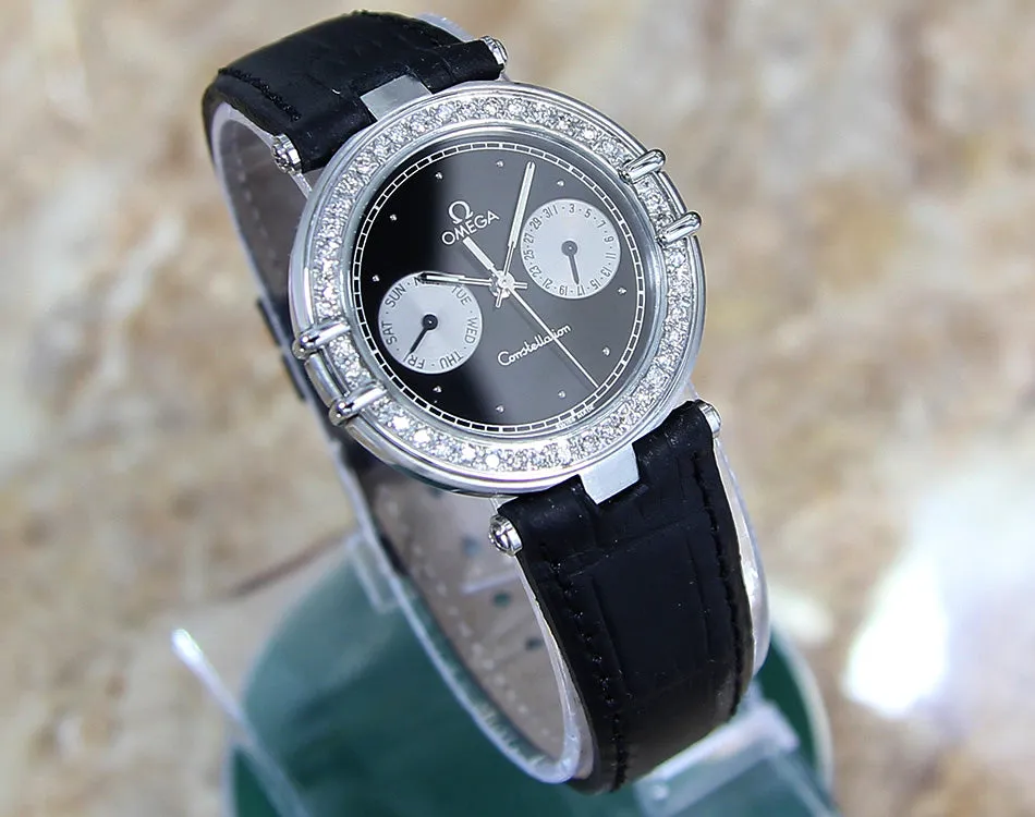 Omega Constellation Diamond Day Date Men's 1990 Mint Luxury Watch