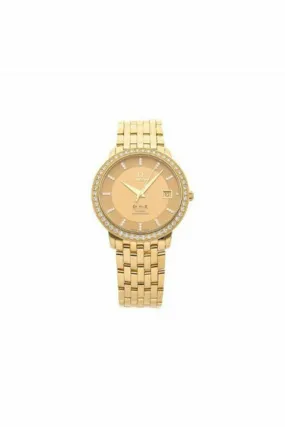 omega de ville prestige 36.5mm 18kt yellow gold ladies watch
