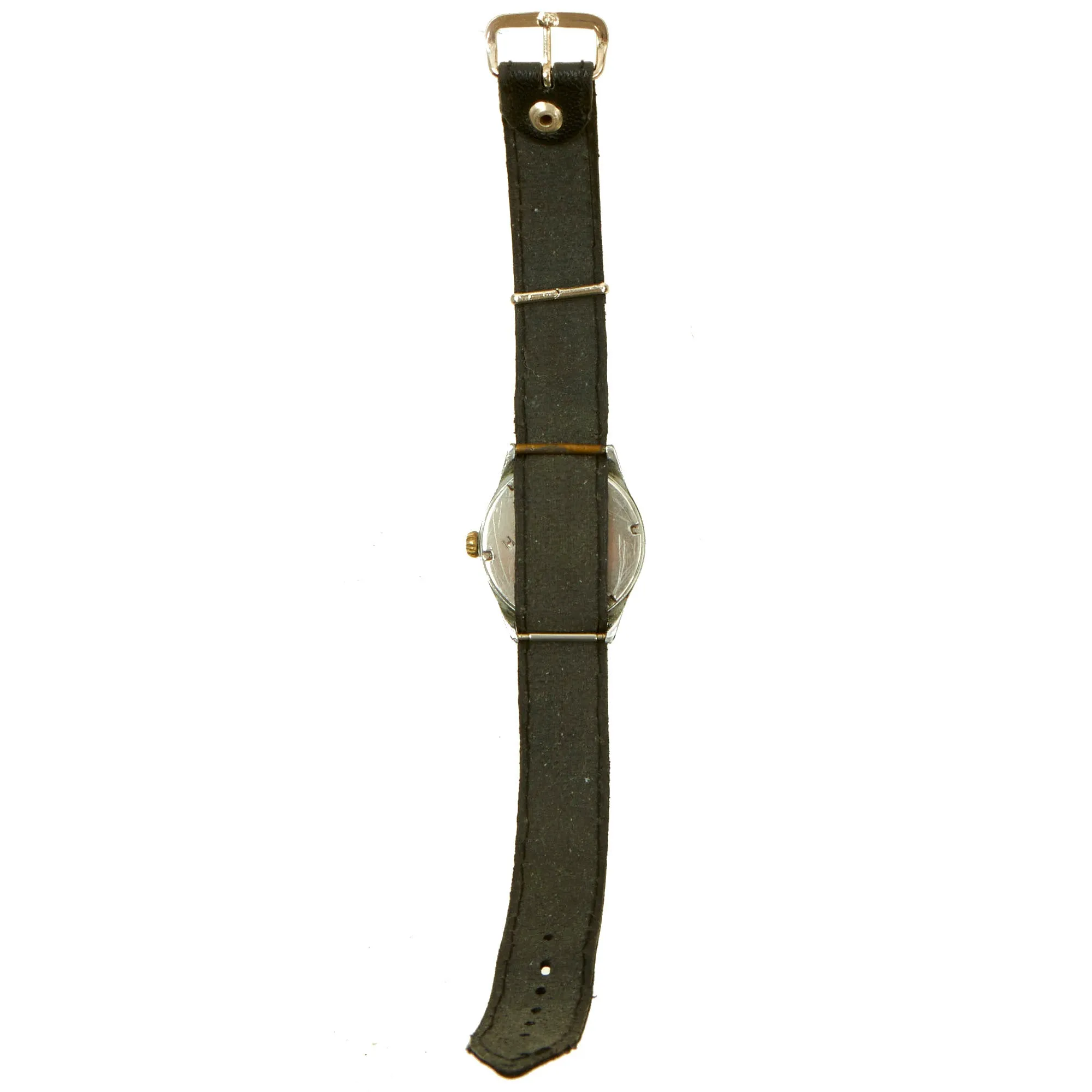 Original German WWII Swiss Made Wehrmacht D-H Wrist Watch by Moeris - Fully Functional