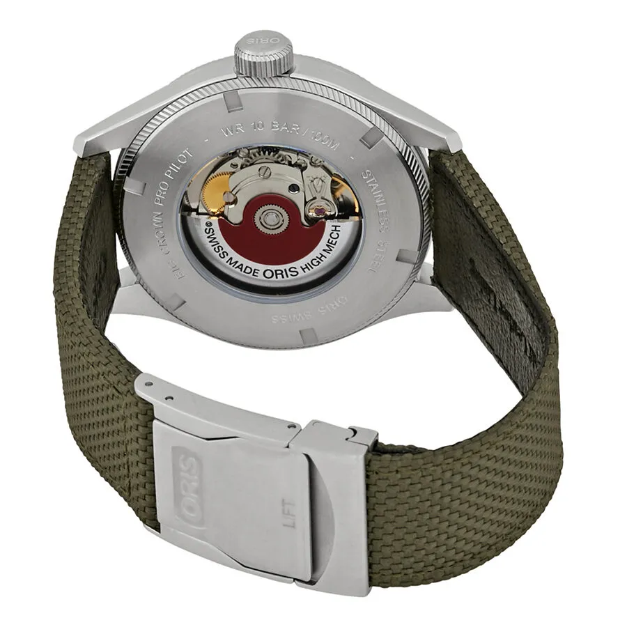 Oris Big Crown Propilot Automatic Men's Green Textile Watch 748-7710-4063GRFS 01-748-7710-4063-07-5-22-14fc