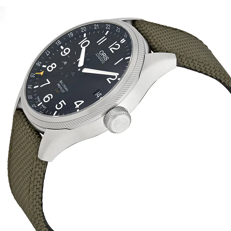 Oris Big Crown Propilot Automatic Men's Green Textile Watch 748-7710-4063GRFS 01-748-7710-4063-07-5-22-14fc