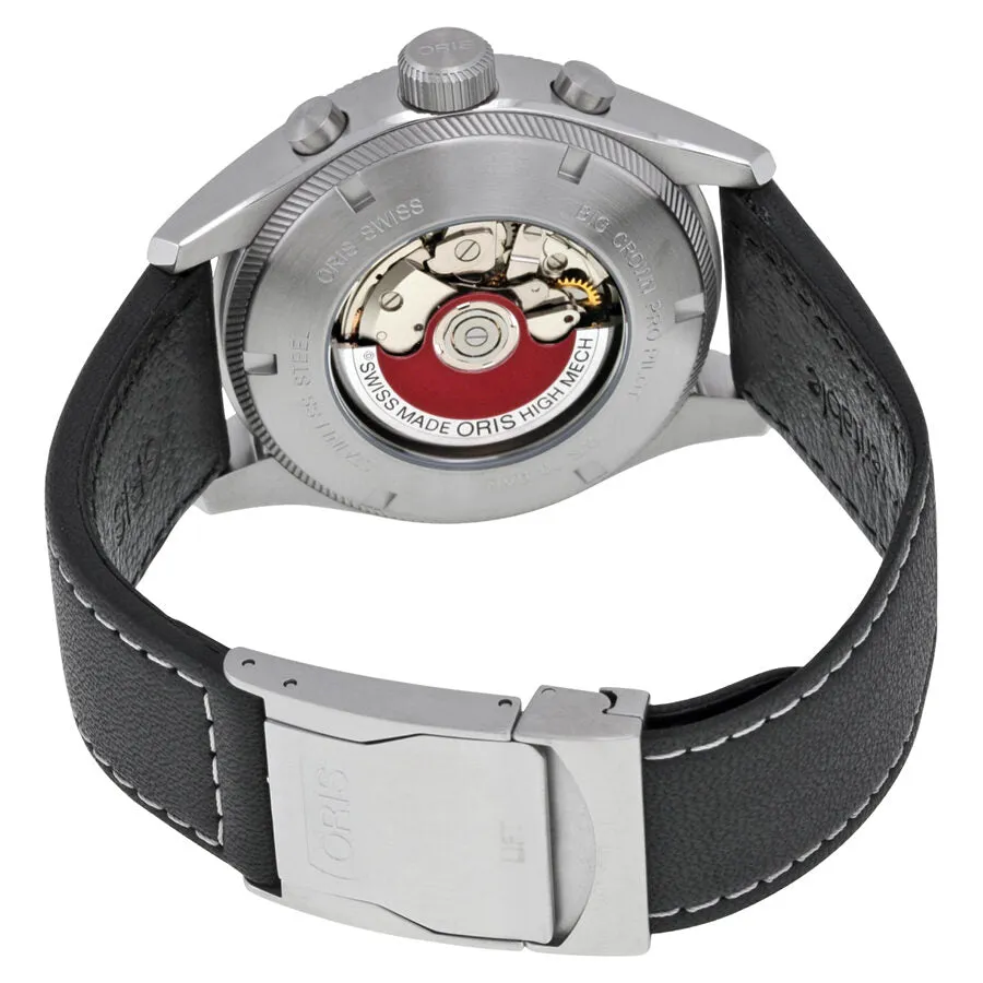 Oris Big Crown ProPilot Chronograph Black Dial Black Leather Men's Watch 774-7699-4134LS 01 774 7699 4134-07 5 22 19FC