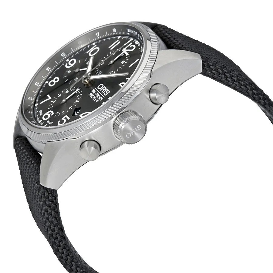 Oris Big Crown ProPilot Grey Dial Chronograph Men's Watch 774-7699-4063BKFS 01-774-7699-4063-07-5-22-15fc