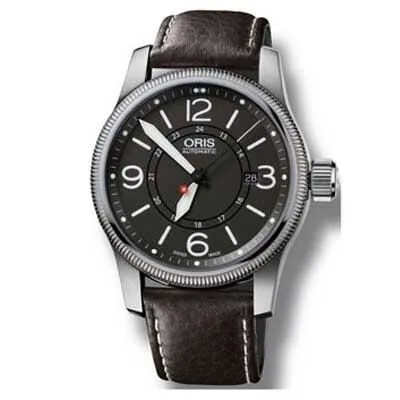 Oris Swiss Hunter Team Grey Dial Automatic Leather Men's watch 01 733 7629 4063-Set LS