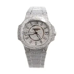 Patek Philippe Nautilus Ladies 18K White Gold Watch 7021/1G