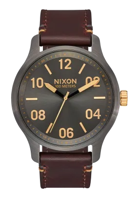 Patrol Leather - Gunmetal / Gold