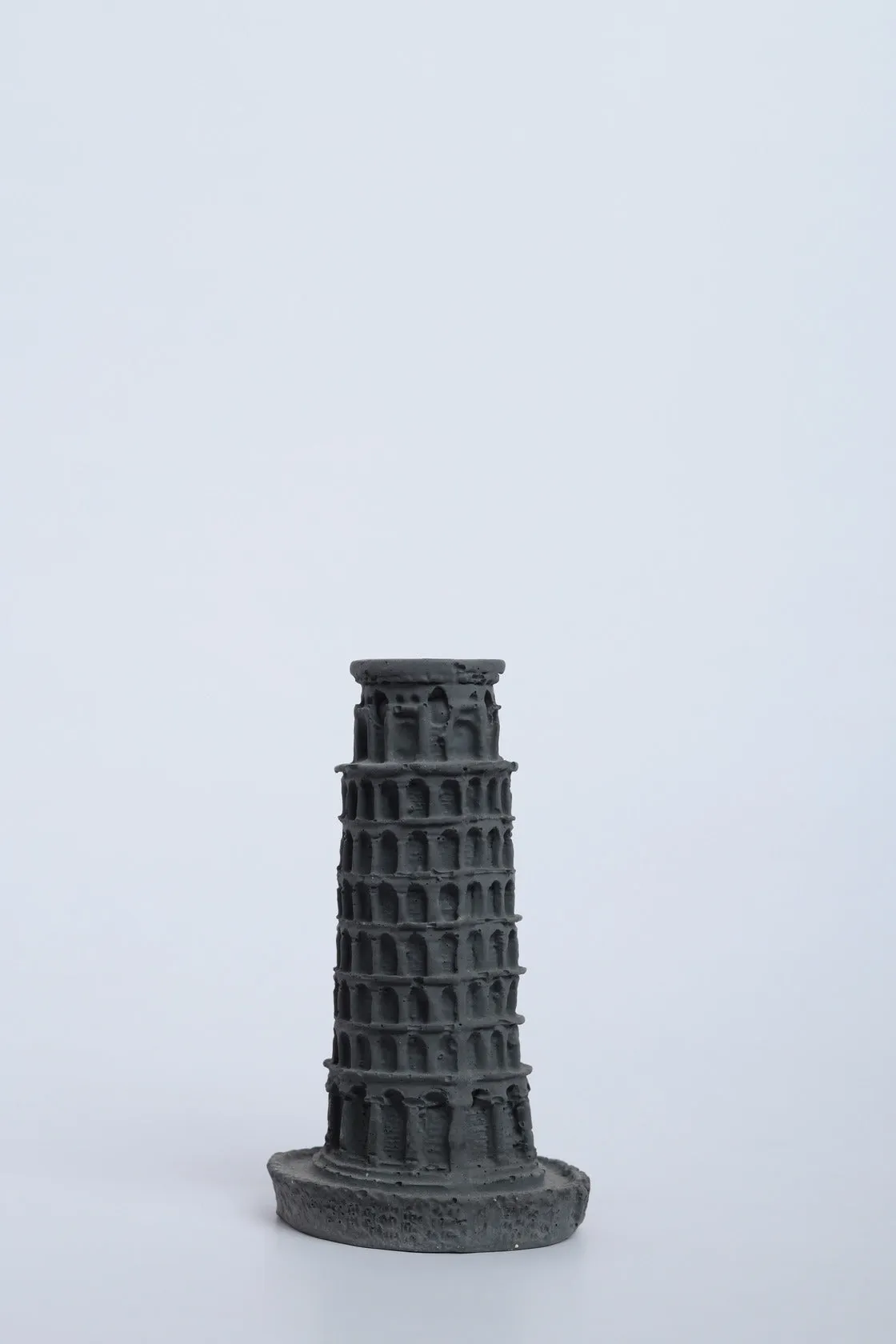 Pisa Miniature-Dark Concrete-Home Decor- Leaning Tower of Pisa miniature sculpture for home decor, collectibles