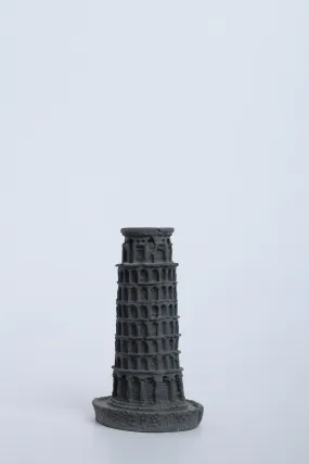 Pisa Miniature-Dark Concrete-Home Decor- Leaning Tower of Pisa miniature sculpture for home decor, collectibles