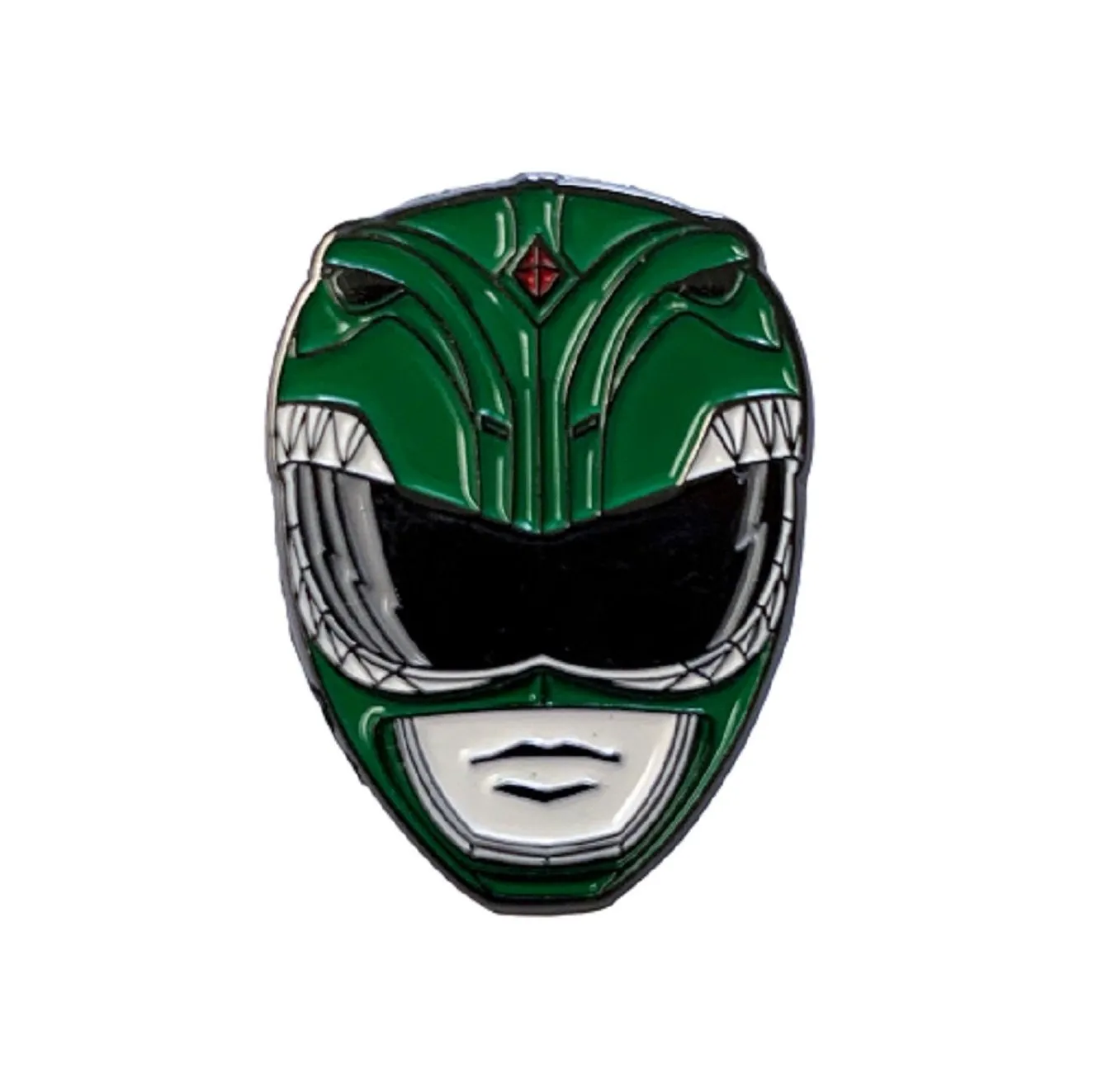 Power Rangers Green Ranger Mask and Emblem 2 Pack Enamel Pin set