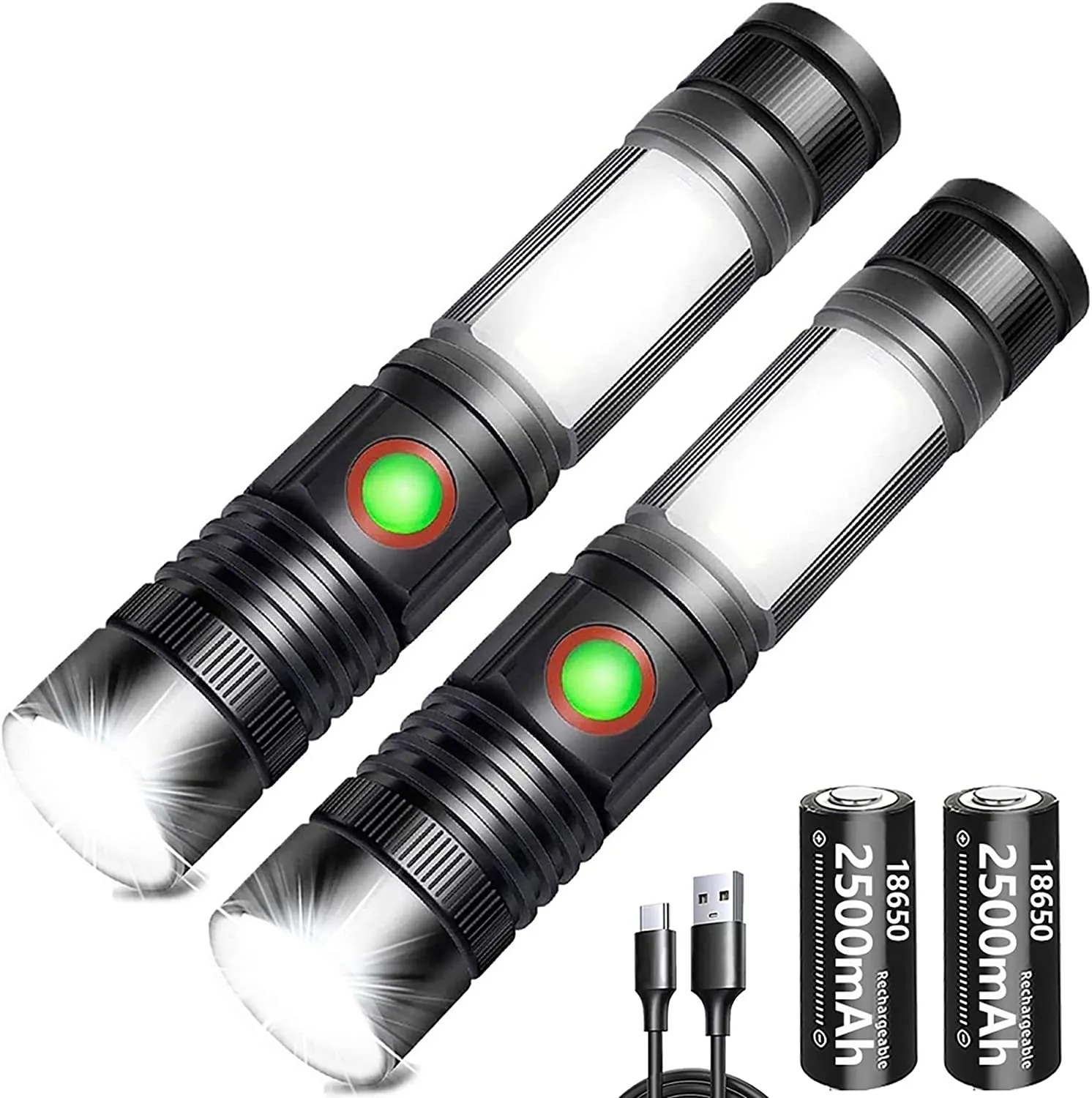 PowerBeam 2500: Rechargeable Mini Magnet Torch with COB Work Light