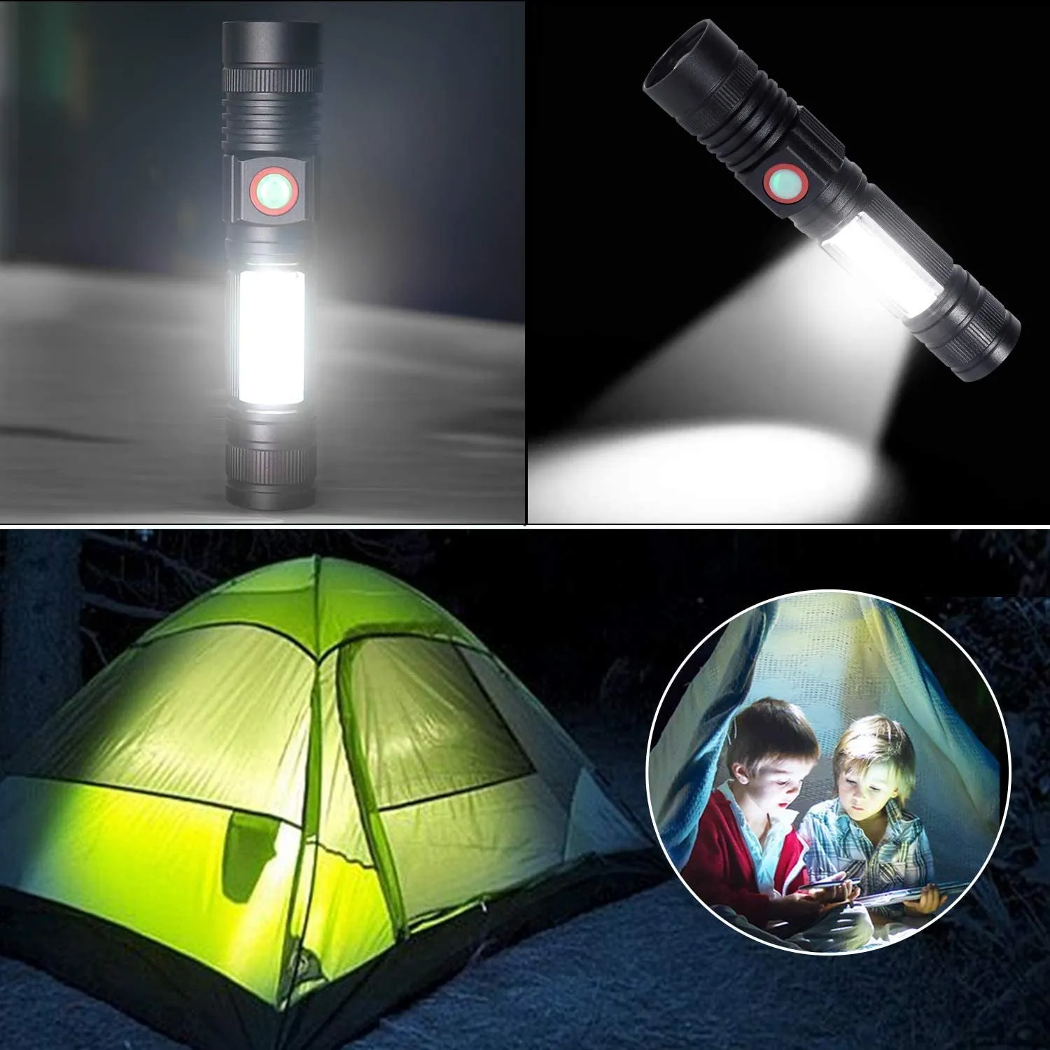 PowerBeam 2500: Rechargeable Mini Magnet Torch with COB Work Light