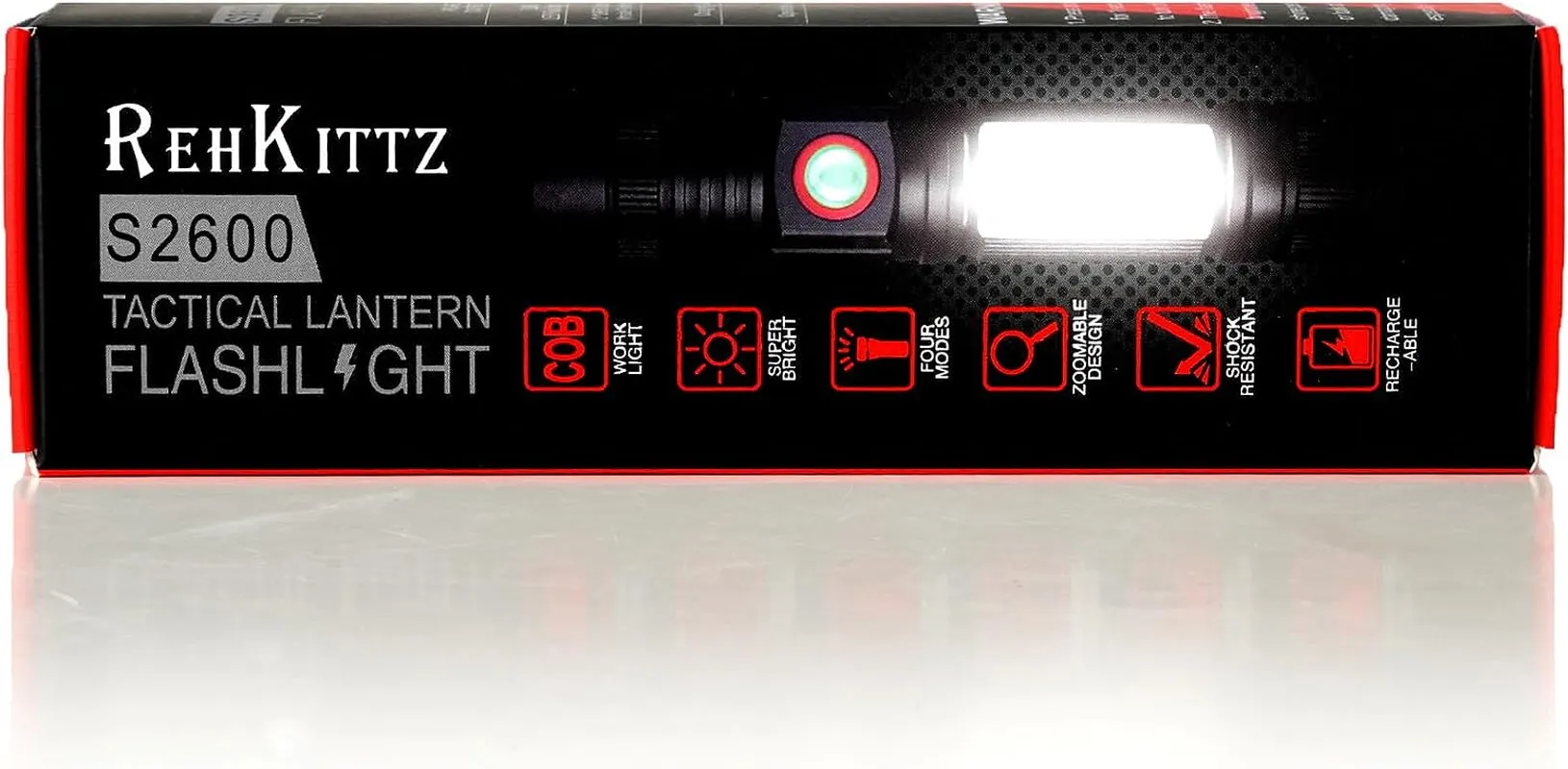 PowerBeam 2500: Rechargeable Mini Magnet Torch with COB Work Light
