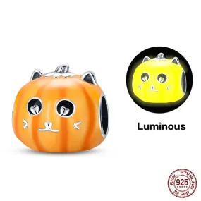 Pumpkin Luminous Charm Beads (Glows in the dark)