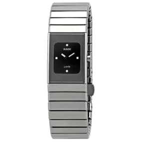 Rado Ceramica Quartz Diamond Black Dial Ladies Watch R21827752