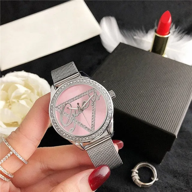reloj mujer New brand luxury women's watches ladies Dress diamond watch women Rhinestone Wrist Watch silver Bracelet Clock
