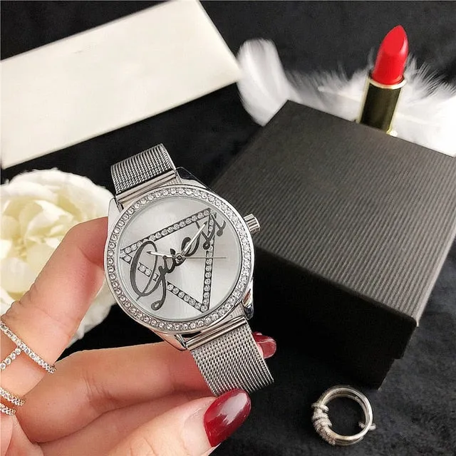 reloj mujer New brand luxury women's watches ladies Dress diamond watch women Rhinestone Wrist Watch silver Bracelet Clock