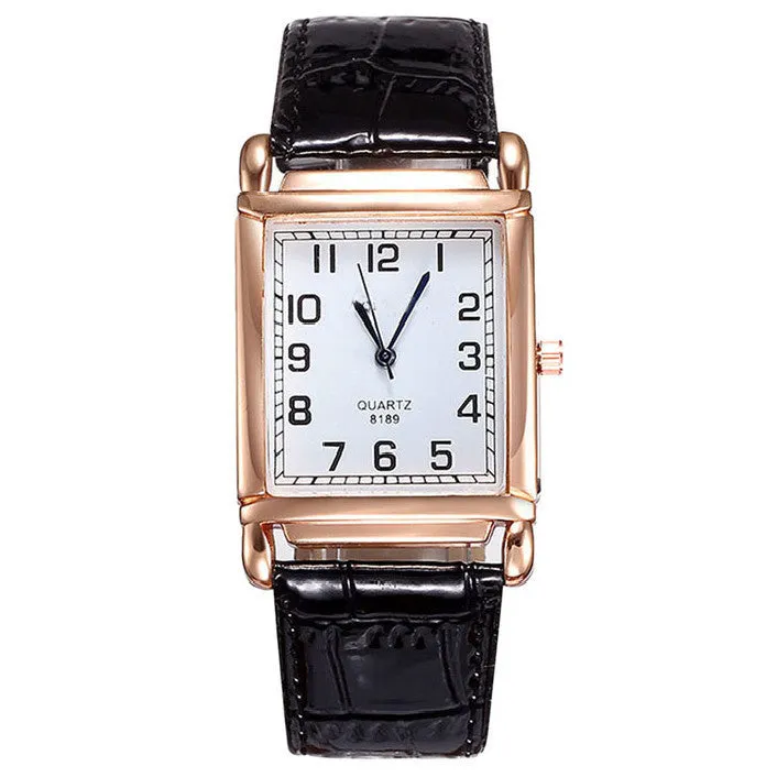 Reloj Mujer Women Crocodile Leather Watch Unisex Stainless Steel Quartz Hour Clock Sport Wristwatch Lady Relogio Feminino