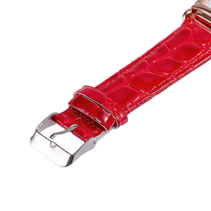 Reloj Mujer Women Crocodile Leather Watch Unisex Stainless Steel Quartz Hour Clock Sport Wristwatch Lady Relogio Feminino