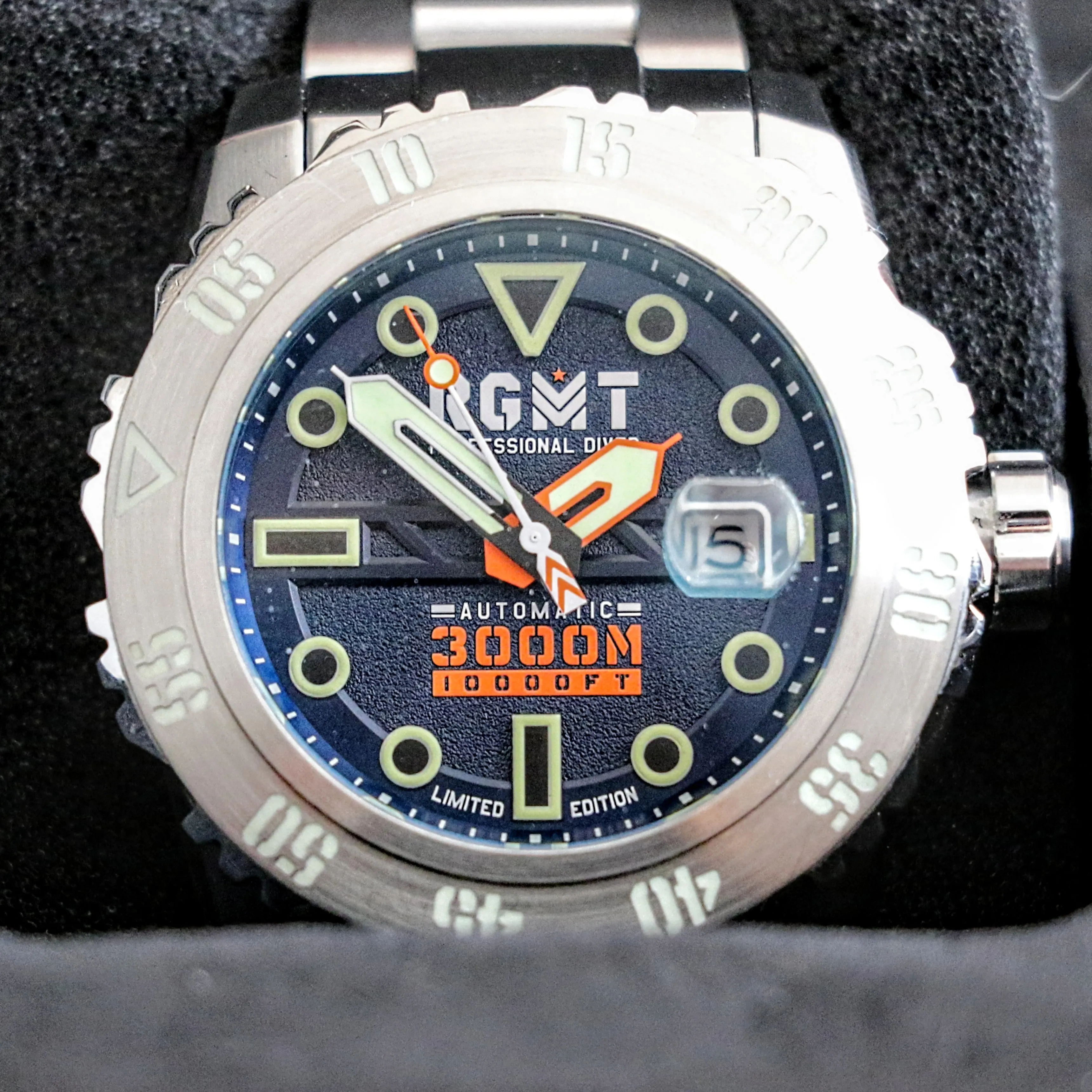 RGMT Ohio Professional Diver Automatic Watch 3000M Wristwatch in Original Box!