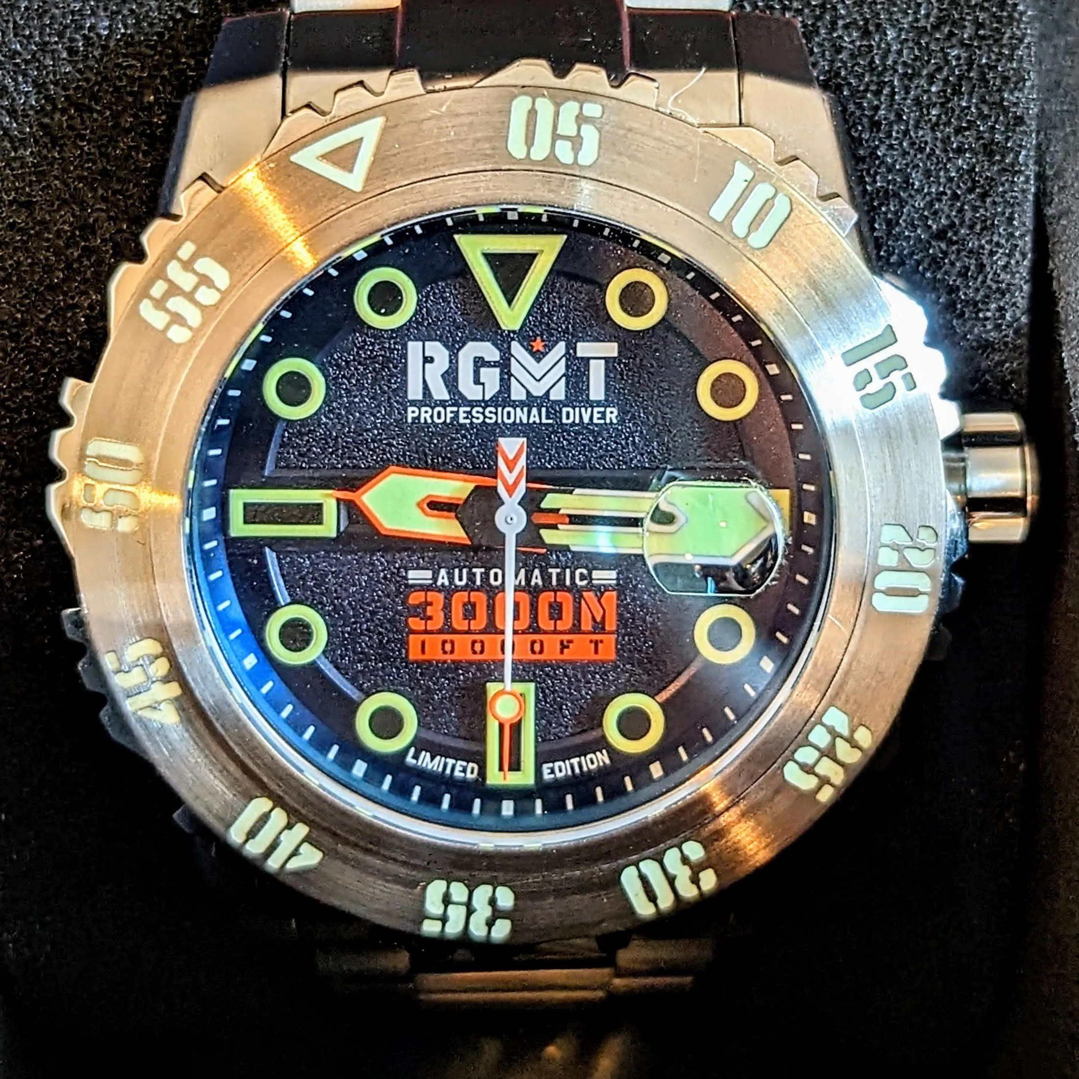 RGMT Ohio Professional Diver Automatic Watch 3000M Wristwatch in Original Box!