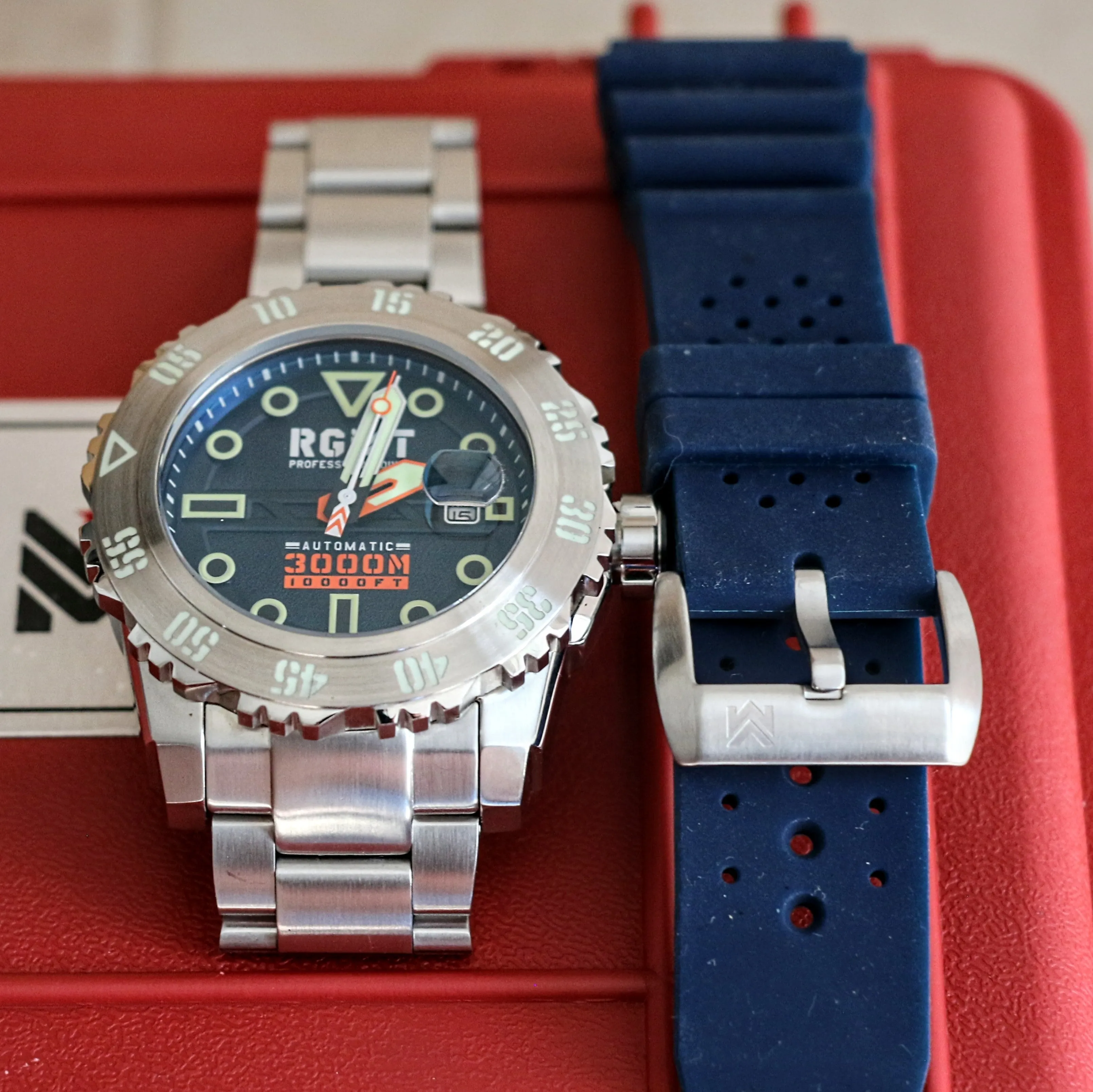 RGMT Ohio Professional Diver Automatic Watch 3000M Wristwatch in Original Box!