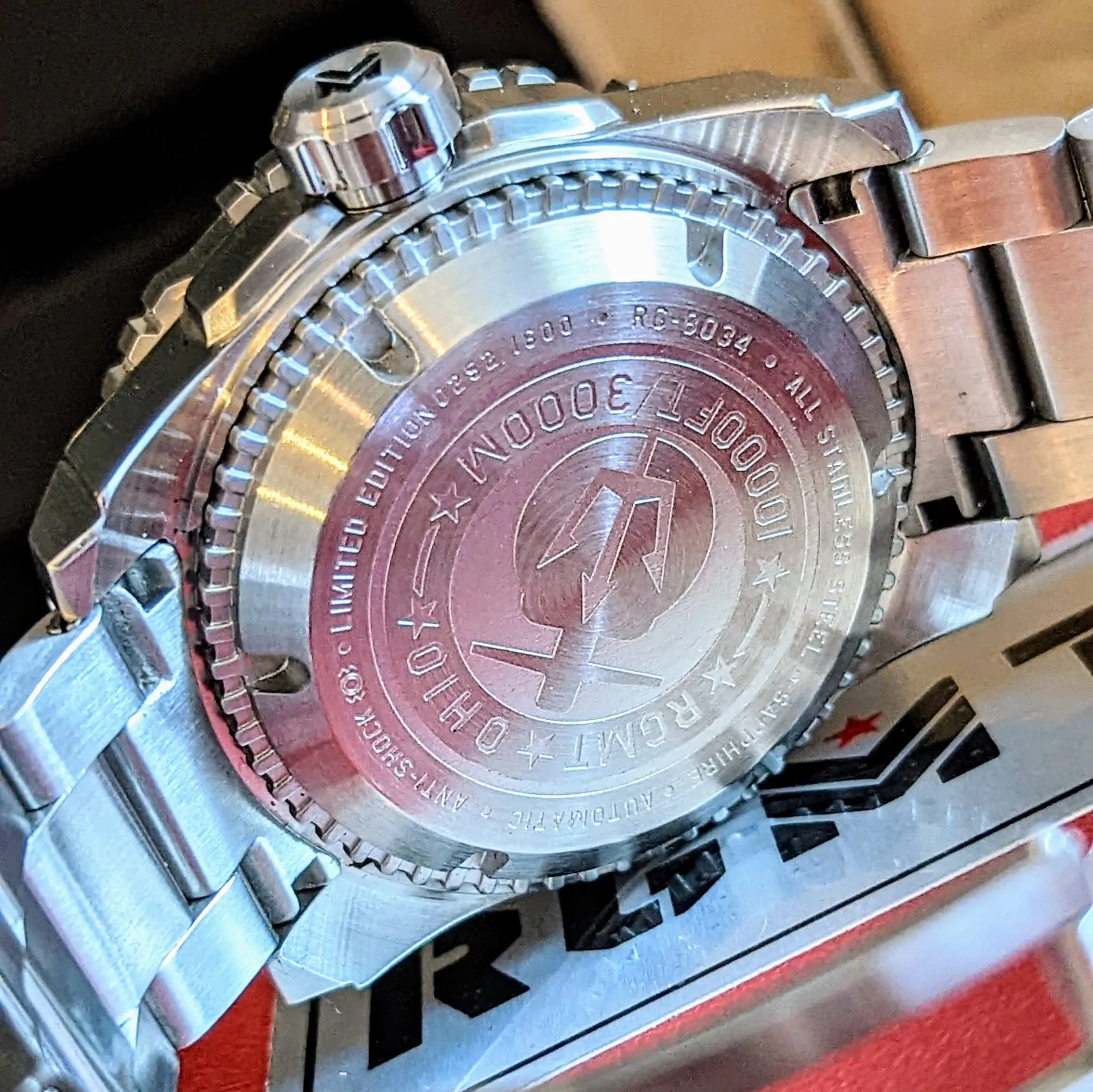 RGMT Ohio Professional Diver Automatic Watch 3000M Wristwatch in Original Box!