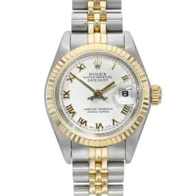 Rolex Datejust 69173 White Roman Jubilee