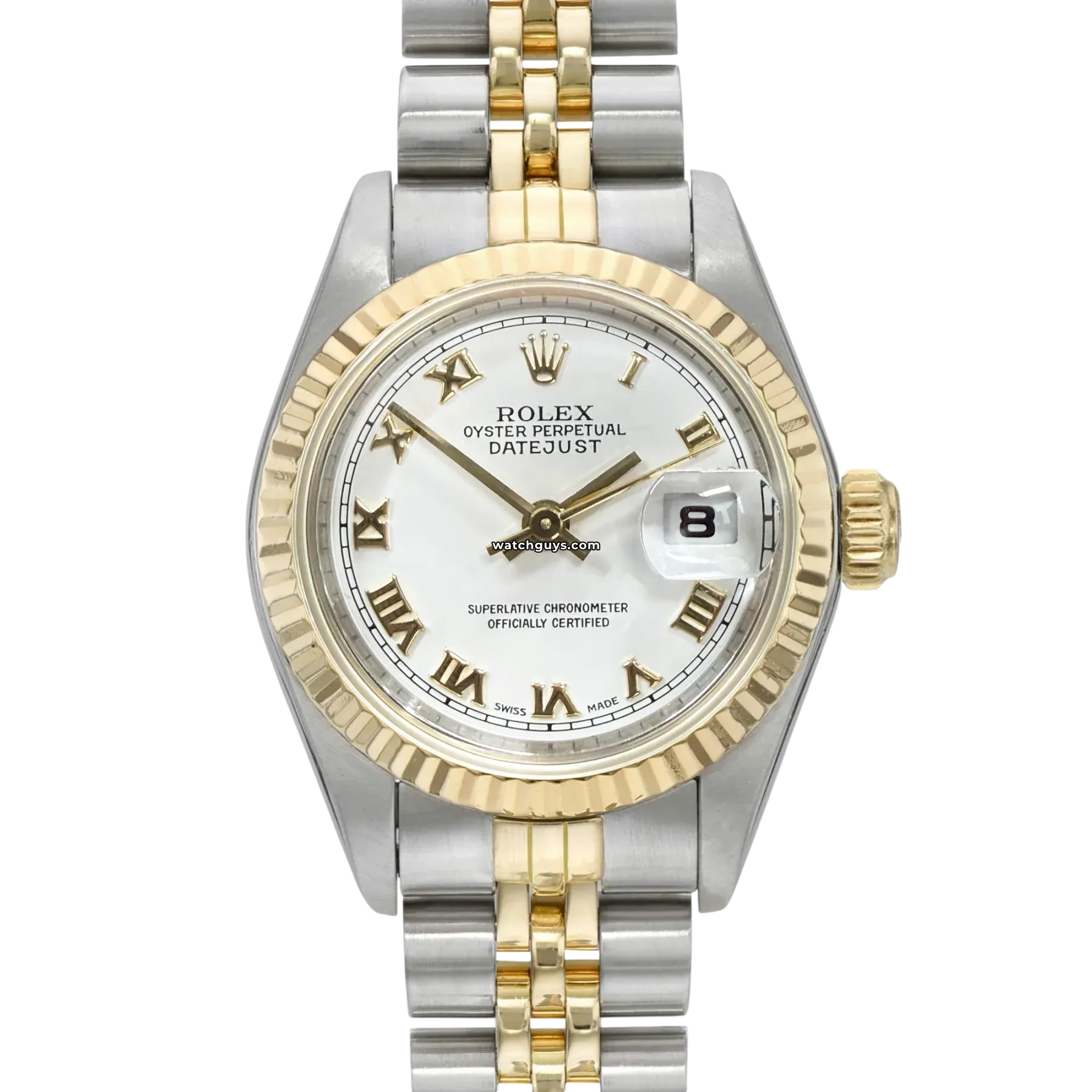 Rolex Datejust 69173 White Roman Jubilee