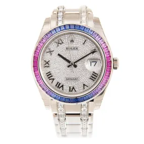 Rolex Datejust Automatic Chronometer Diamond Men's Watch 86349 SAPURP