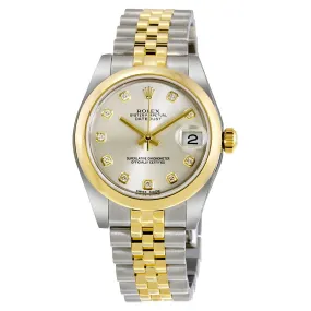 Rolex Datejust Lady 31 Silver Dial Stainless Steel and 18K Yellow Gold Jubilee Bracelet Automatic Watch 178243SDJ