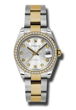 Rolex Datejust Lady 31 Silver Dial Stainless Steel and 18K Yellow Gold Oyster Bracelet Automatic Watch 178383SJDO