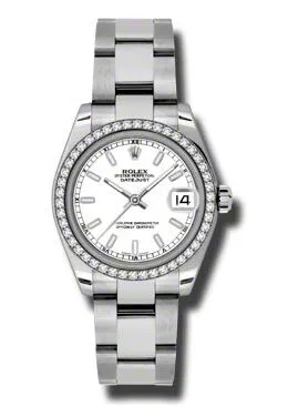 Rolex Datejust Lady 31 White Dial Stainless Steel Oyster Bracelet Automatic Watch 178384WSO