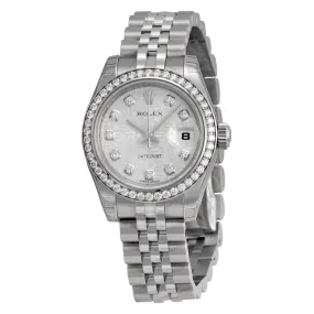 Rolex Lady Datejust 26 Silver Dial Stainless Steel Jubilee Bracelet Automatic Watch 179384SJDJ
