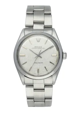 Rolex Oyster Perpetual Precision 5500 Linen Dial Watch