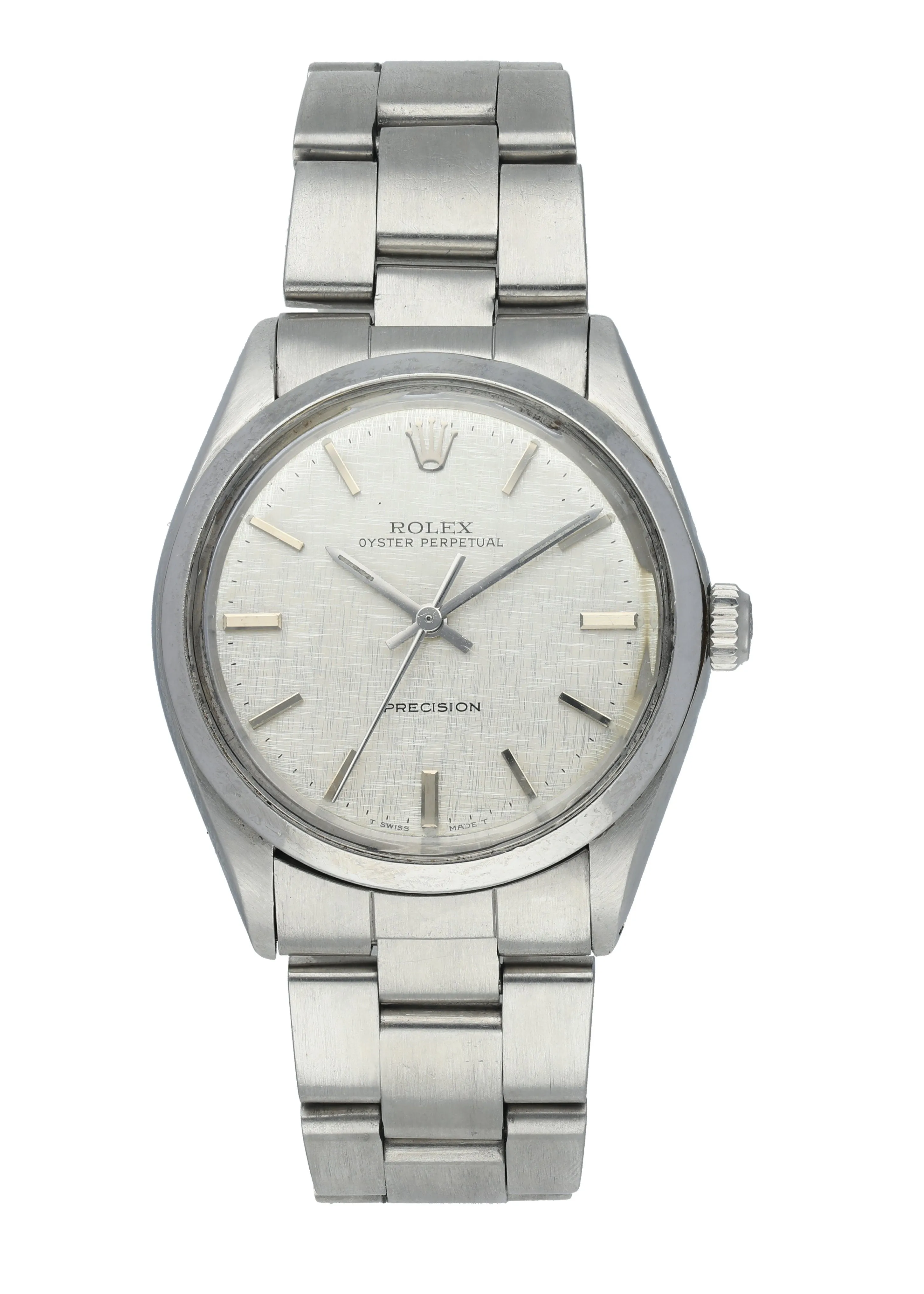 Rolex Oyster Perpetual Precision 5500 Linen Dial Watch