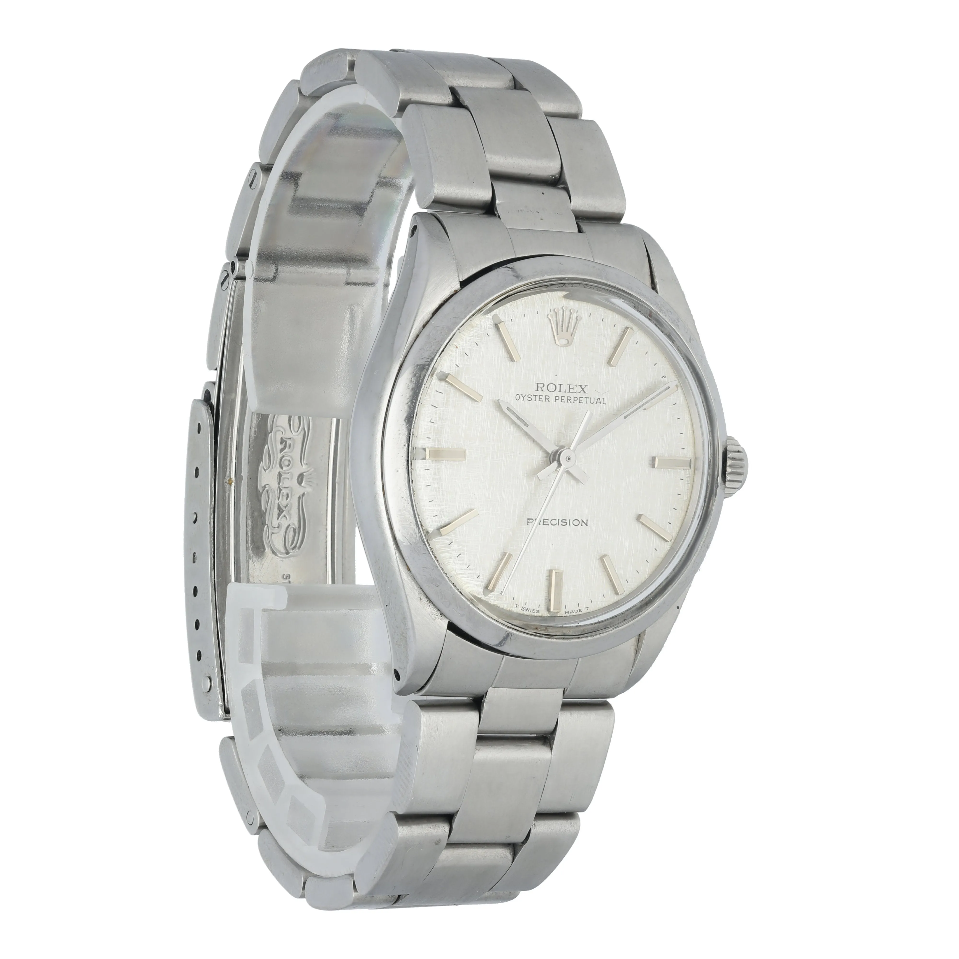 Rolex Oyster Perpetual Precision 5500 Linen Dial Watch