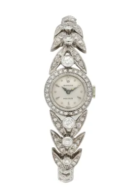 Rolex Precision Vintage Diamond Ladies Watch