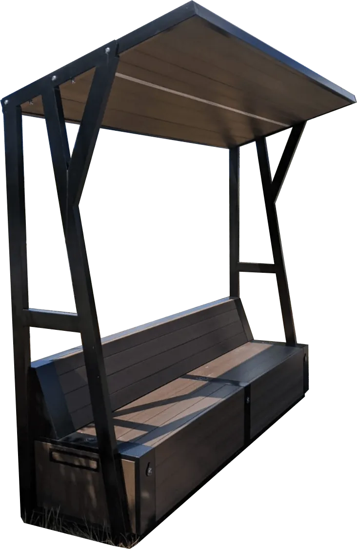 SB1060 SOLAR CHARGING AND CONNECTIVITY STATION BENCH