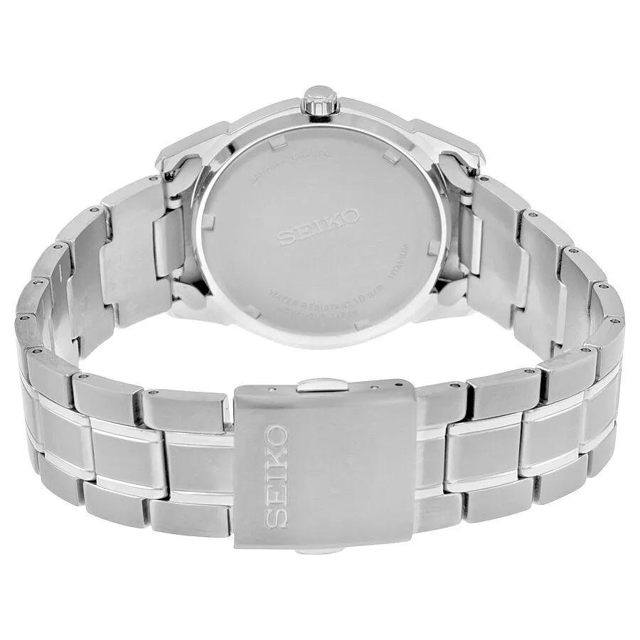 Seiko Sapphire White Dial Titanium Men's Watch SGG727P1
