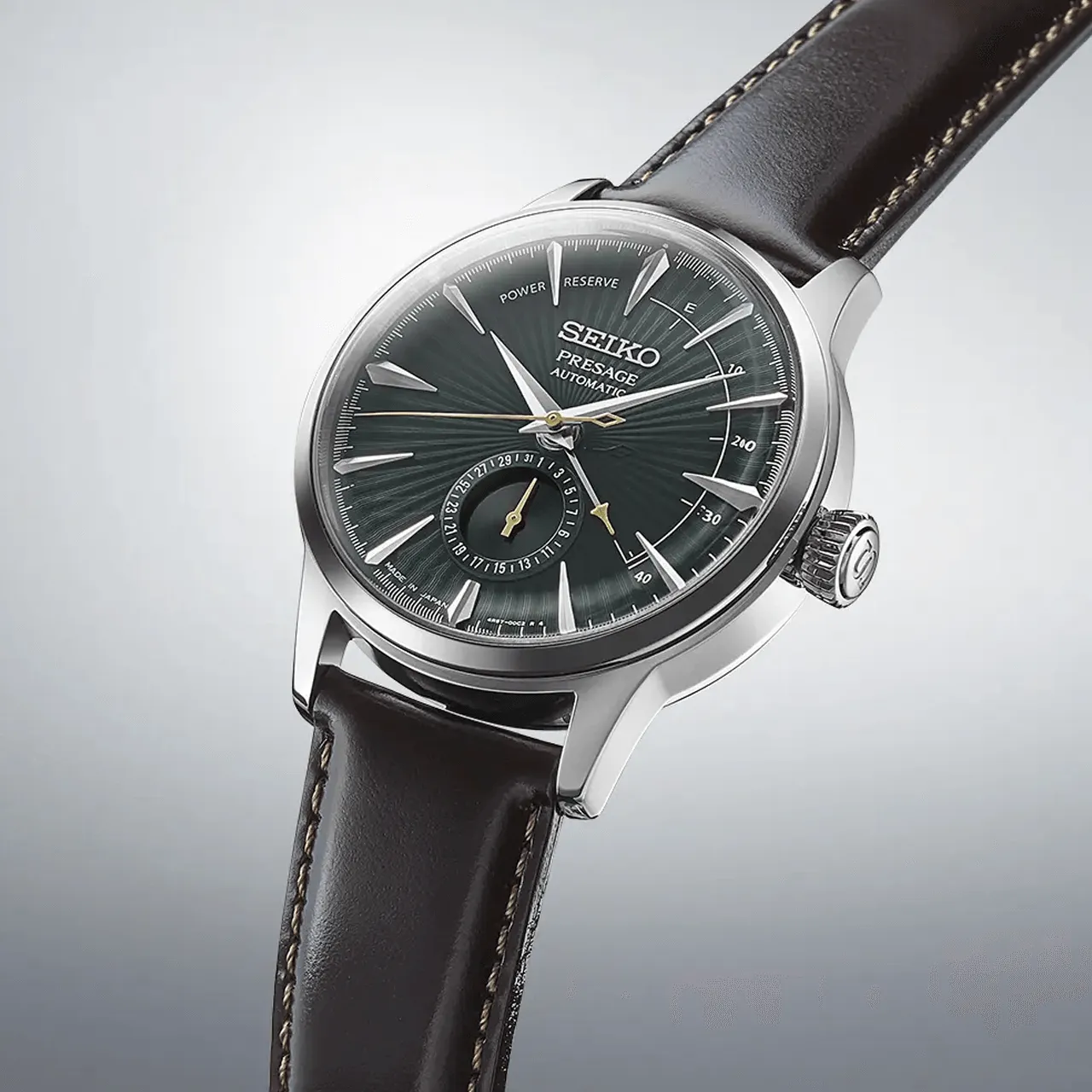 Seiko - SSA459J ‘Midnight Mockingbird’ Presage Cocktail Time Power Indicator Automatic Watch