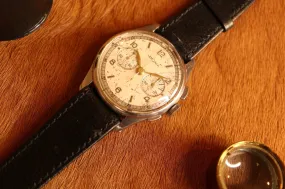 Serviced 1950s Vintage Officers Chronograph Lemania 1270 (320 / 321) Watch 35mm