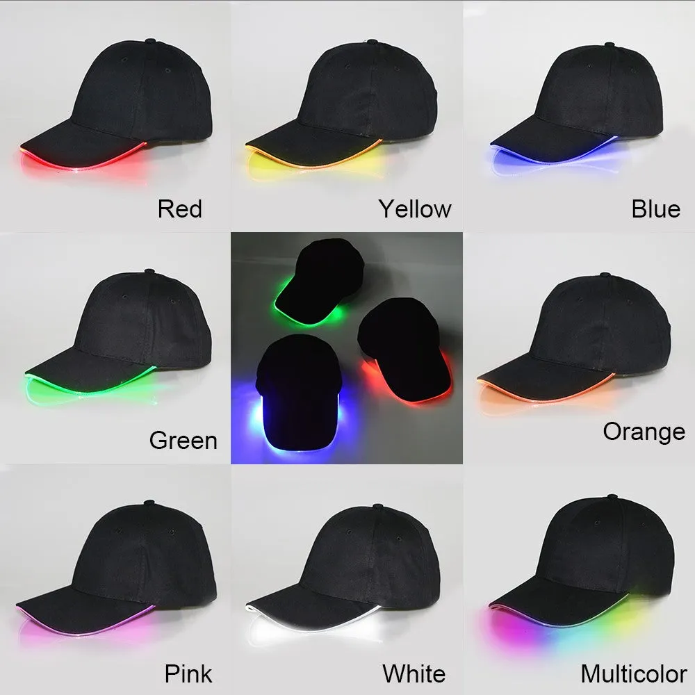 Sidiou Group LED Light Baseball Hat Bright Luminous Glowing Hat Adjustable