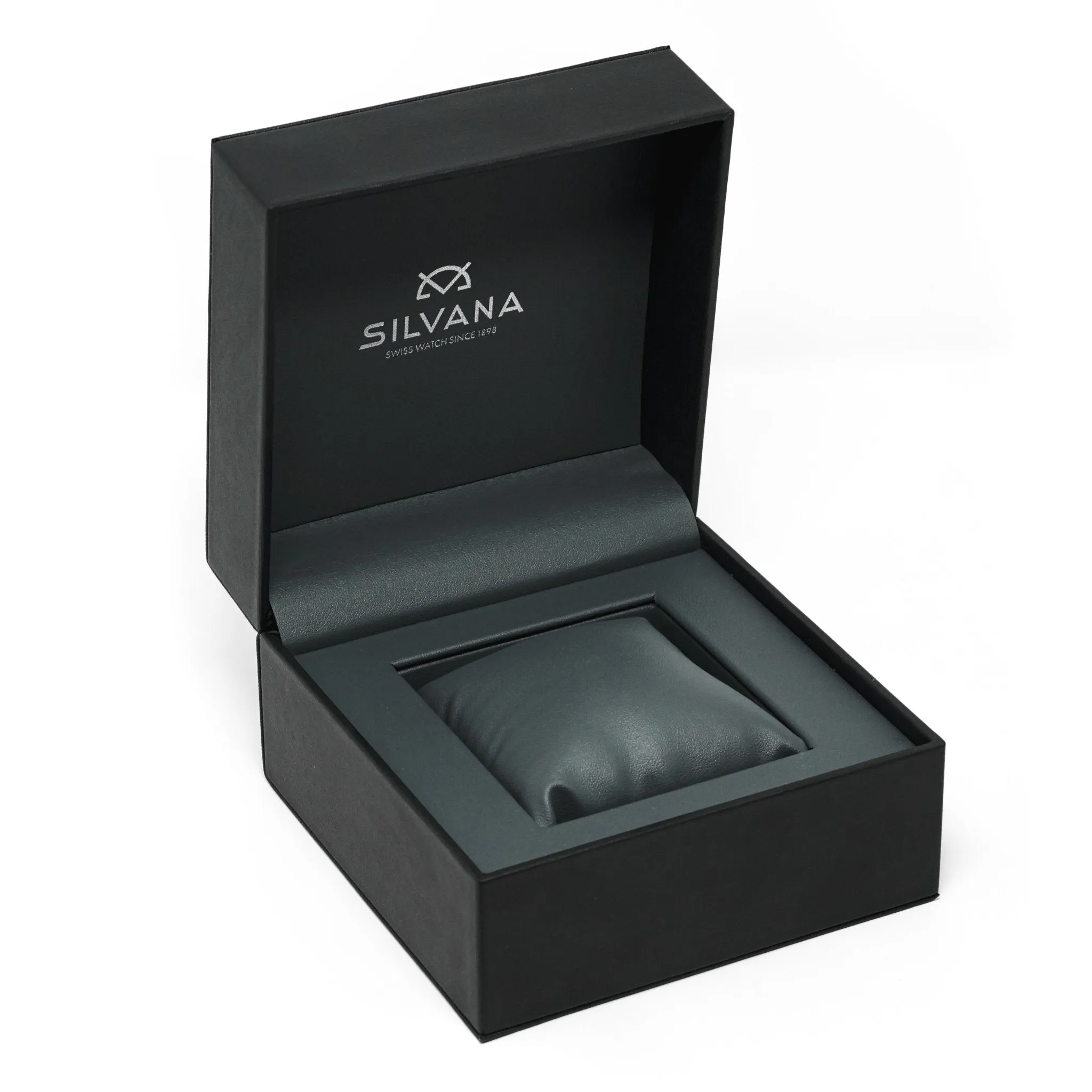 Silvana Men's Watch Black Origins Silver Rubber SR41ASS63RN